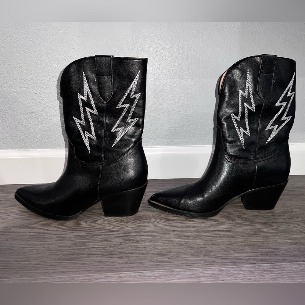 Lightning Black Western (cowboy) Boots